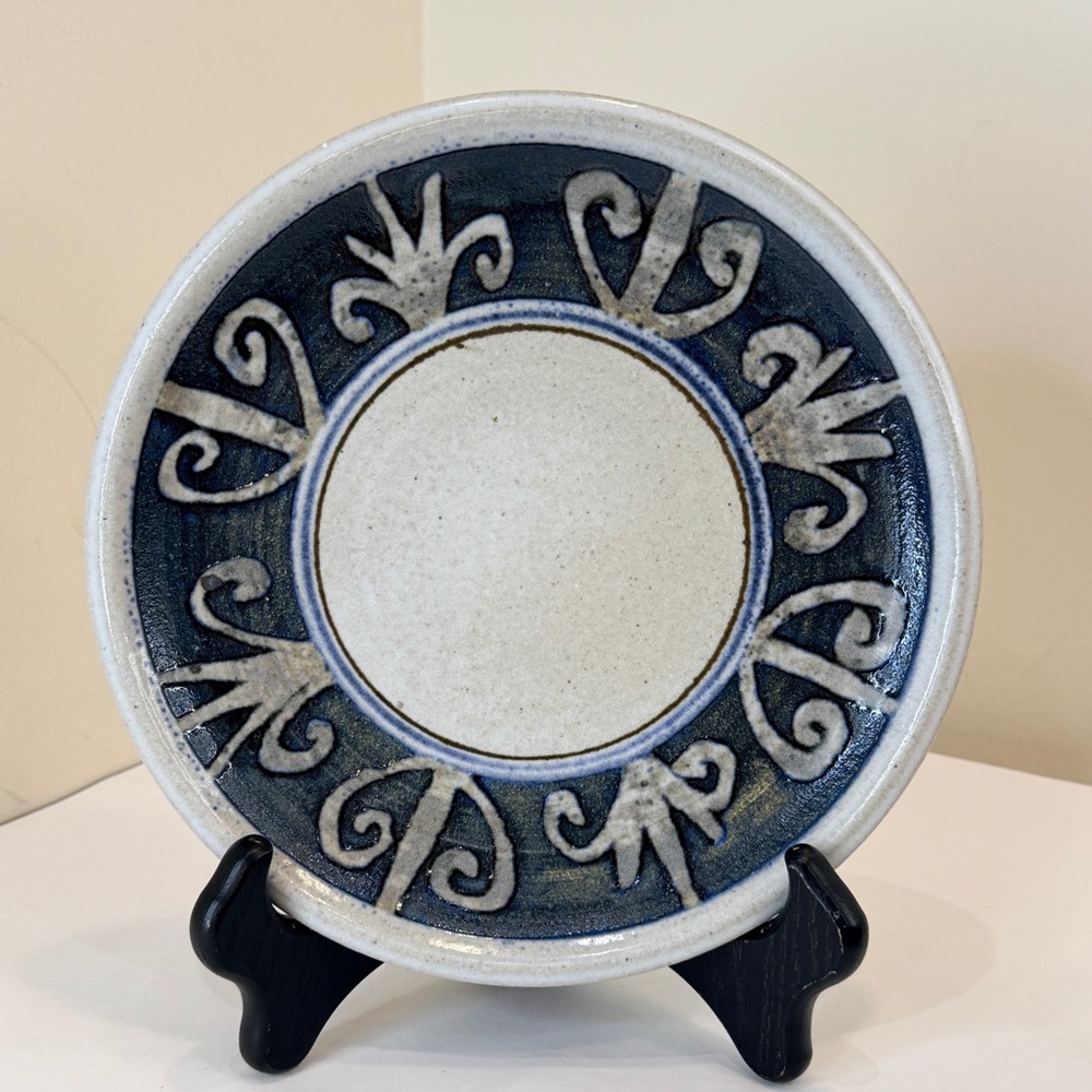 SOLD DON’T BUY Vintage Modern 70s David Greer Studio Pottery Plate Platter Dish